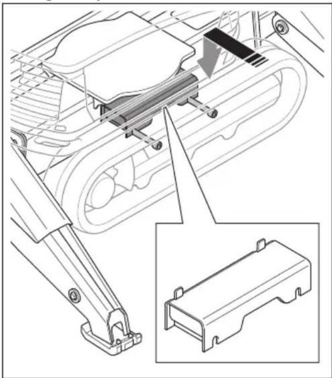 HUSQVARNA CEORA 546 EPOS - De rupsbandverbreders monteren en verwijderen (DXR 275, DXR 305, DXR 315) - 2