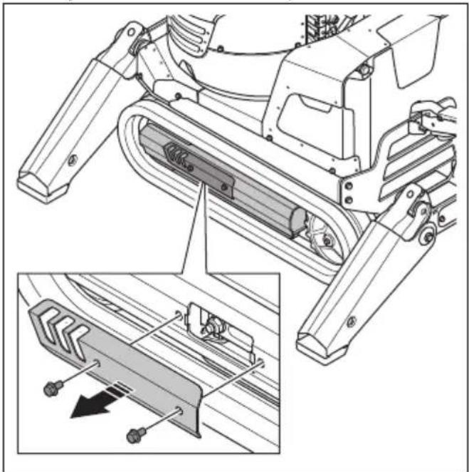 HUSQVARNA CEORA 546 EPOS - De rupsbanden verwijderen en monteren (DXR 95) - 1
