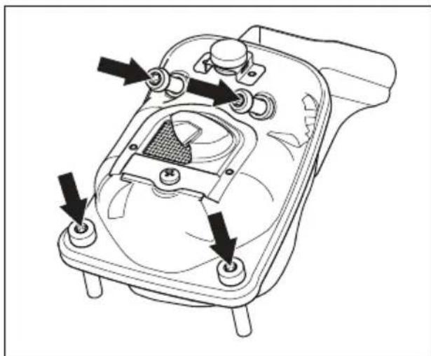 HUSQVARNA 550 XP Mark II TrioBrake - De start/stop-schakelaar controleren - 4