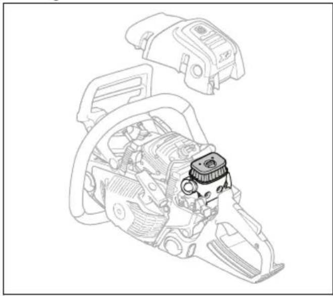 HUSQVARNA 550 XP Mark II TrioBrake - So reinigen Sie den Luftfilter - 1