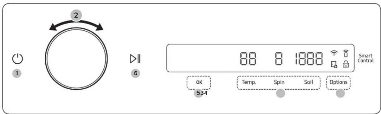 SAMSUNG WW25B6900AX - Funcionamiento - 1