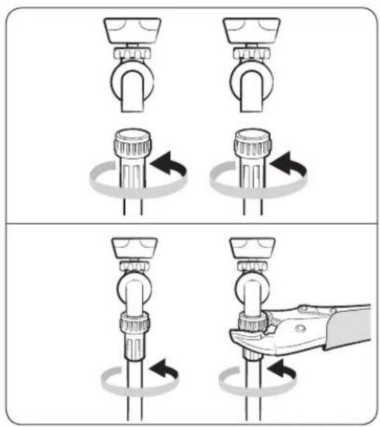 SAMSUNG WW25B6900AX - STEP 4 Connect the water hose - 2