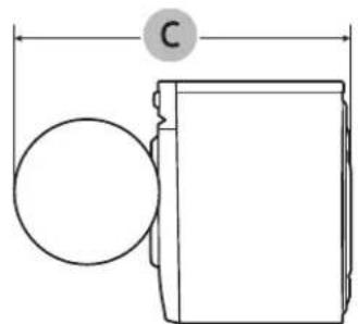 SAMSUNG WW25B6900AX - Dimensiones - 2