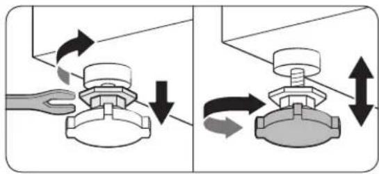 SAMSUNG WW25B6900AX - STEP 3 Adjust the levelling feet - 1