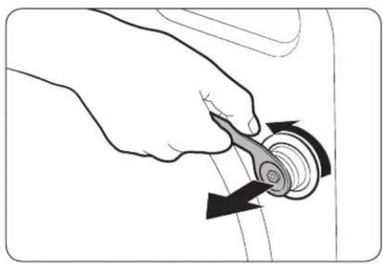 SAMSUNG WW25B6900AX - STEP 2 Remove the shipping bolts - 1