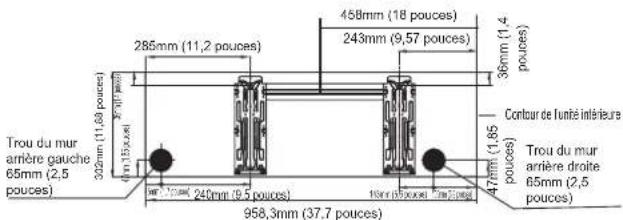 SAMSUNG AR18TXHQASIX - Dimensions de PLAQUE de montage - 3