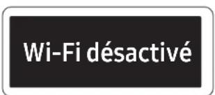 Wi-Fi désactivé