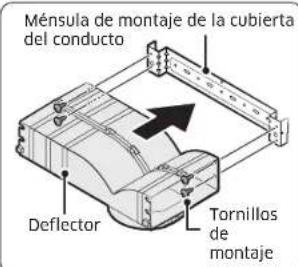 Ménsula de montaje de la cubierta del conducto Deflector Tornillos de montaje