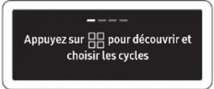 Appuyez sur □□ pour découvrir et choisir les cycles