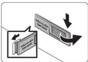 SAMSUNG NK36CB700W12 - Ne forcez pas la poussière dans l'entrée de l'unité de détection. - 1