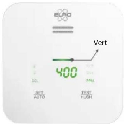 ELRO SF500CO2 - Indicateur d'état - vert / jaune / rouge - 1