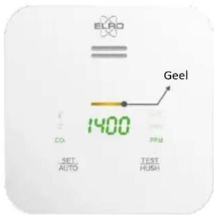 ELRO SF500CO2 - Statusindicator - Groen / Geel / Rood - 2