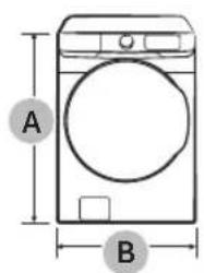 SAMSUNG WF45B6300AP - Dimensiones - 1