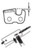 HUSQVARNA Aspire P5P4A - Saw chain filing and file gauge - 6