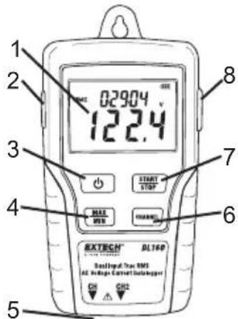 Extech DL160 - Présentation de l'écran LCD - 6