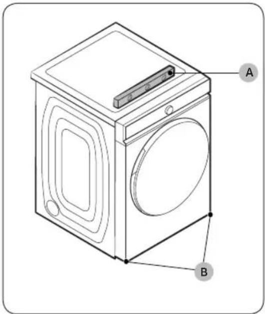 SAMSUNG DV25B6800EW - STEP 4 Level the dryer - 1