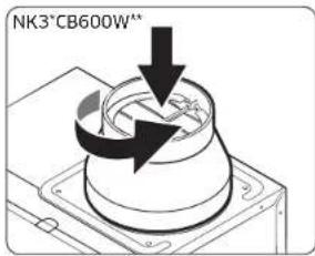 SAMSUNG NK30CB600W12 - Connecting the Vent System - 1