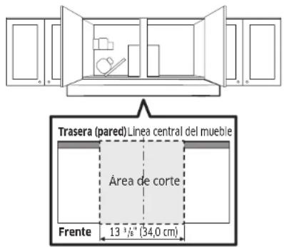 SAMSUNG NK30CB600W12 - Método y secuencia de corte de los gabinetes superiores - 1