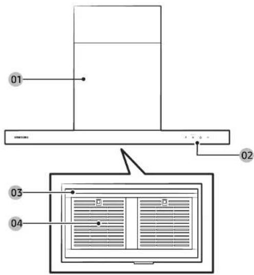 SAMSUNG NK30CB600W12 - Range Hood Description Range Hood Overview - 1