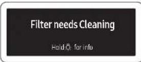 SAMSUNG NK30CB700WCG - Filter cleaning reminder - 1