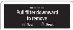 SAMSUNG NK30CB700WCG - Filter cleaning reminder - 2