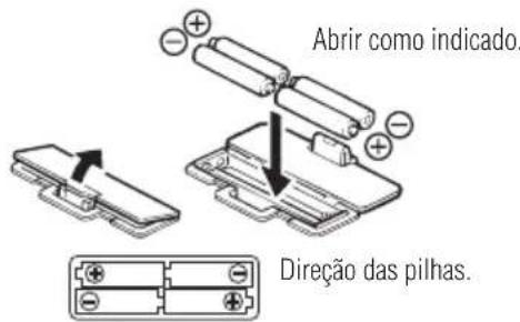 TANITA FitScan UM041F - Colocação das pilhas - 1