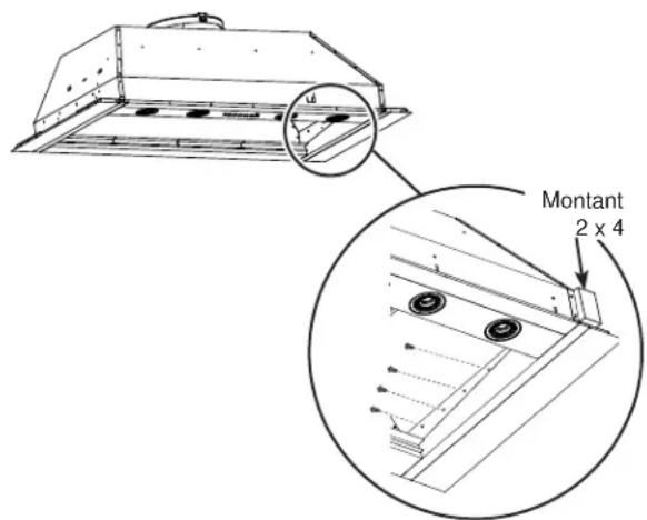 Montant 2 x 4