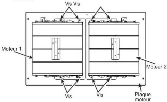 Vis Vis Moteur 1 Vis Vis Plaque moteur Moteur 2