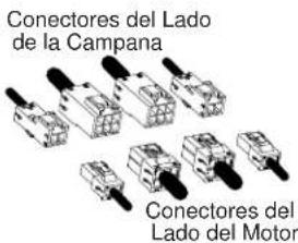 Conectores del Lado de la Campana Conectores del Lado del Motor