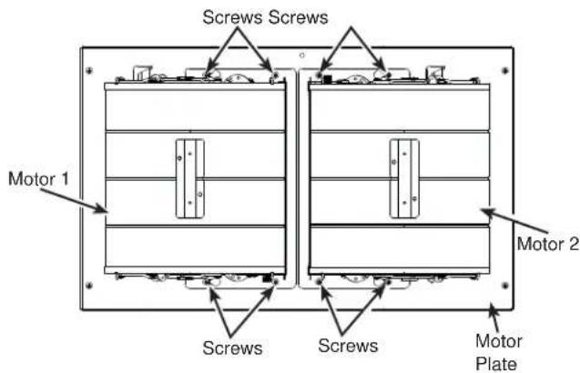 Screws Screws Motor 1 Screws Screws Motor Plate Motor 2