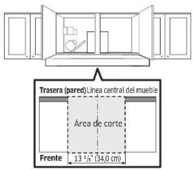 SAMSUNG NK30CB700W33 - Método y secuencia de corte de los gabinetes superiores - 1