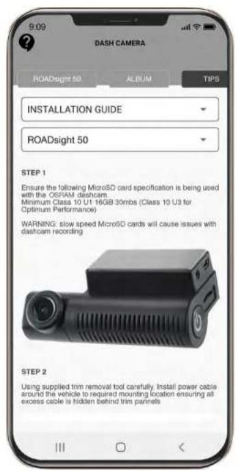 Osram ROADsight 50 - MENU GUIDE D'installation - 2