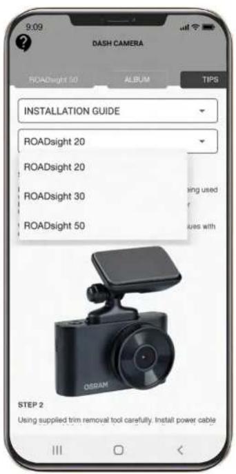 Osram ROADsight 50 - INSTALLATION GUIDE MENU - 1