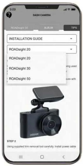 Osram ROADsight 50 - MENU GUIDE D'installation - 1