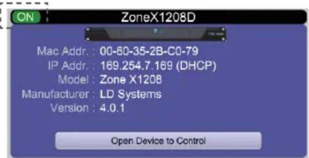 LD Systems ZONE X 1208 - ONLINE-BETRIEB - 1