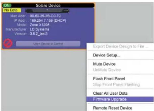LD Systems ZONE X 1208 - FIRMWARE UPGRADE PROCEDURE - 2
