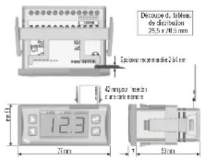 Wachendorff UR3274S1 - Dimensions et consignes d'encastrement - 1