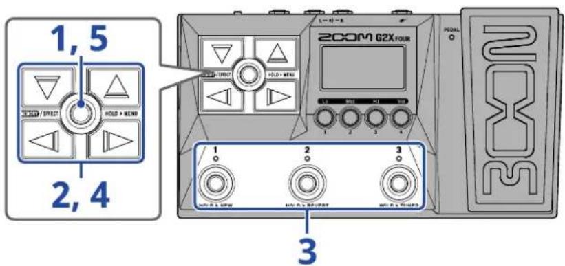 1,5 HOLD > MENU 2,4 200M G2X POWER 1 2 3 3 PONAL O 1 2 3 HOLD > MENU HOLD > MENU