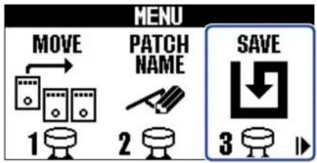 MENU MOVE PATCH NAME SAVE 1 2 3