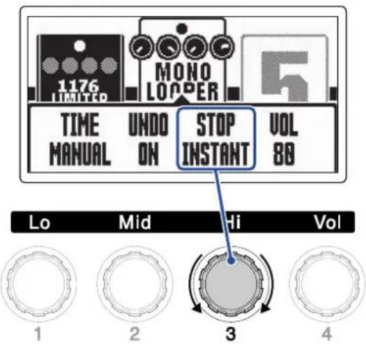 1176 LIMITED MONO LOOPER 5 TIME UNDO STOP VOL MANUAL ON INSTANT 80 Lo Mid Hi Vol 1 2 3 4