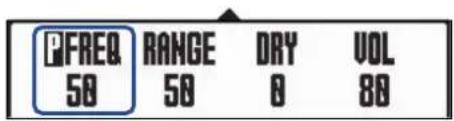 PFREQ 50 RANGE 50 DRY 0 VOL 80