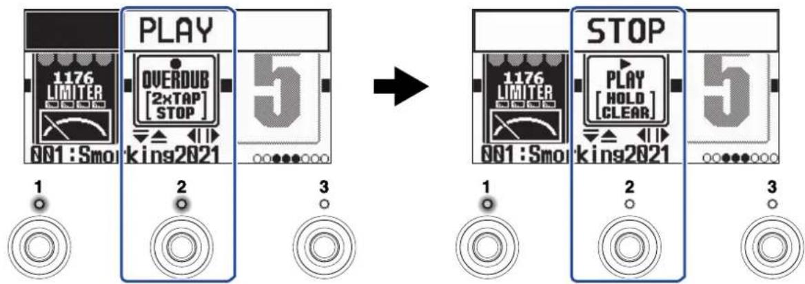 ZOOM G2X Four - 停止播放 - 1