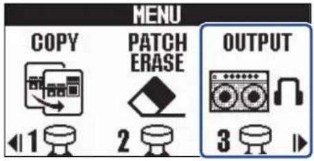 MENU COPY PATCH ERASE OUTPUT 1 2 3