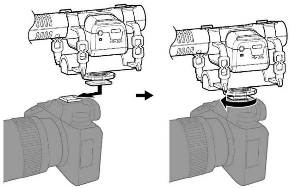 ZOOM M3 MicTrak - Montage sur un appareil photo - 2