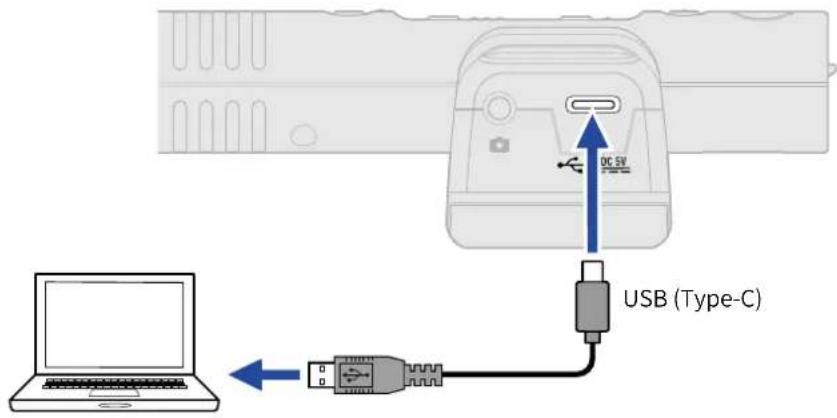 ZOOM M3 MicTrak - Transfert de fichiers vers des ordinateurs - 1