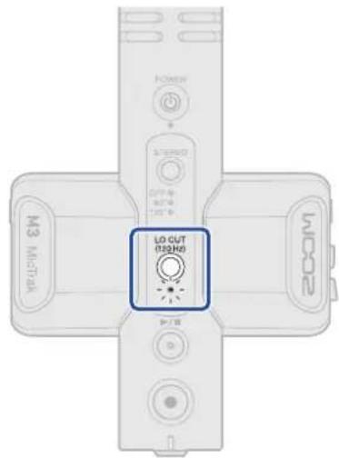 ZOOM M3 MicTrak - Réduction du bruit (coupure des basses fréquences) - 1