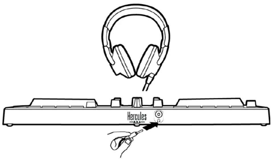 HERCULES DJControl Inpulse 300 MK2 - Wyjscie słuchawek (wyjscie 3-4) - 1