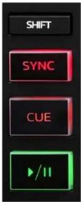 HERCULES DJControl Inpulse 300 MK2 - Transport buttons - 1
