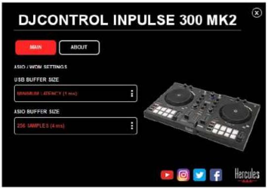 HERCULES DJControl Inpulse 300 MK2 - ASIO i panel sterowania w systemie Windows® - 1