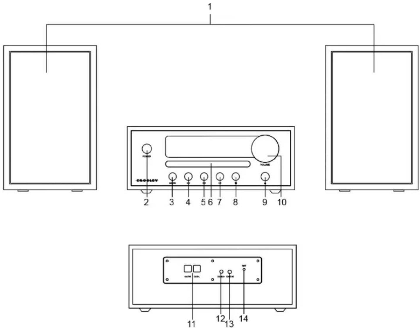 Crosley Parker CR3503A - Description du produit - 1